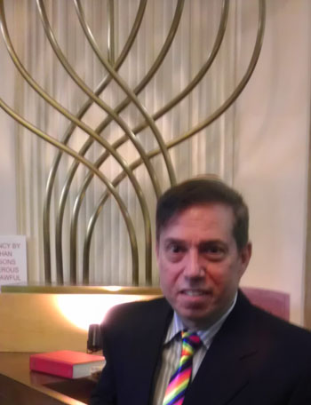 Rick speaking at Bay Ridge Jewish Center