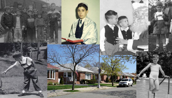 Childhood collage of growing up in Queens