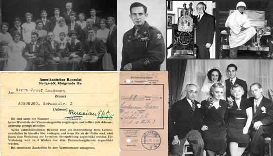 Photo of the Landman family who was able to come to America