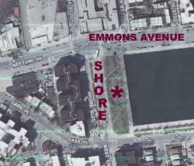 map of NYC Holocaust Memorial Park at Sheepshead Bay
